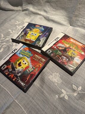Nintendo DS SpongeBob SquarePants Nickelodeon Bundle CIB